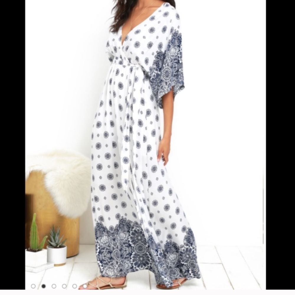 Lulus south of France maxi dress